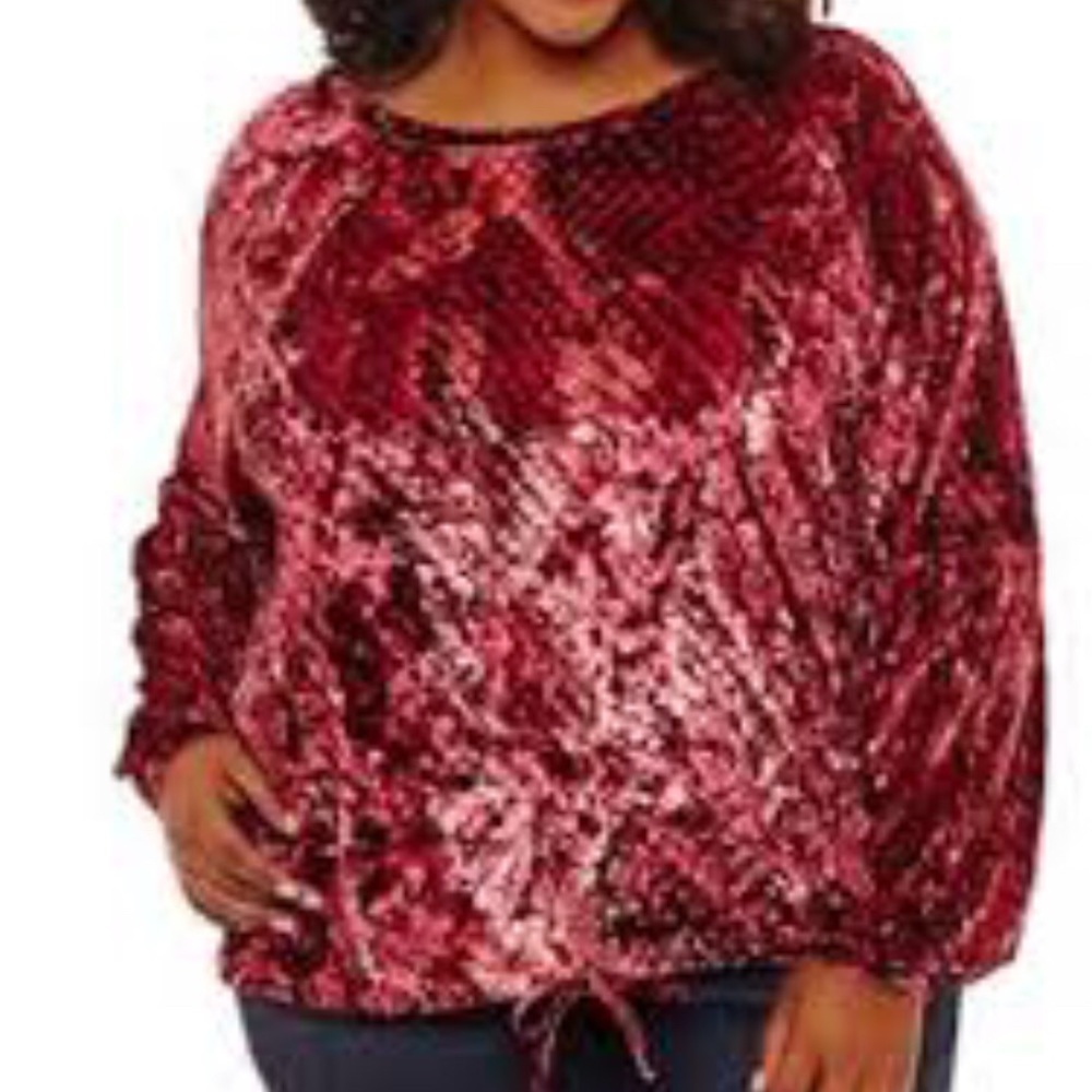Project Runway Velvet snakeskin sweatshirt